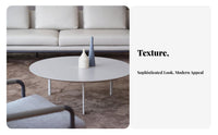 Light Luxury cream Drum Table Minimalist Modern & aesthetic Living Room Furniture Round Top Home Furnishing Creamy appearance for Apartment Dwellers, homeowners, Interior Design devotees, Small areas, Lounge Area, Bedroom