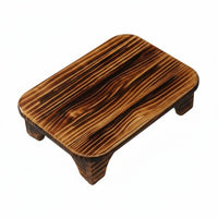 Multi-Functional Slatted Platform Stool Long-Lasting Footrest Strong Load-Bearing Household Furnishing Minimalist Design for Adults, Children, Office Workers, Living Room, Bedroom, Entryway, Bathroom