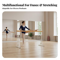 Portable Dance Bar Anti-Slip Feet Freestanding Dance Barre Sturdy Construction Portable Dance Bar for Adults, Beginners, Home, Stretching Practice