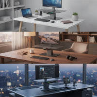 Display Stand with Docking Station Ergonomic Electric Display Stand Quiet Electric Desk Riser for Professionals, Gaming Aficionados