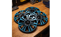 4 Pieces 14-Inch Wheel Cover Easy to Install Multi-Spoke Hubcap OEM Replacement Hub Caps for Steel Wheels