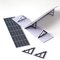 3 Pieces Solar Panel Model Mini Photovoltaic Panel Model Slim for Modelers