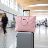Spacious Travel Bag with Luggage Sleeve Versatile Polyester Travel Tote Lightweight Zippered Carryall Bag Adjustable for Overnight Stays