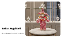 Italian Affection Cherub Doll Collectible Item Porcelain Court Entertainer Doll European Court Design House Decoration for Couples, Home Decor