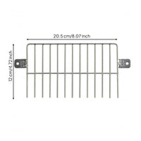 Unobstructed Design Wire Grate Drain Guard Mounting Tabs Rectangular Drain Guard Debris Blocker Home Drainage Vertical Rods for Roof, Balcony, Side Wall