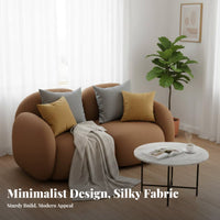 cumulusShaped Settee Small Space Solution adaptable Loveseat with Ottoman Modern design Living Room Furniture for Young Adults, Bedroom, Boutique, Office