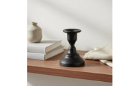 Metal Candle Holder Romantic Black Candle Stand Stable Base for Wedding