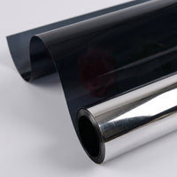 Window Film Privacy for Home Office, Reflective Sun Protection and Heat Insulation, Dark Grey Window Tint Film Home, PVC Window Frosting Film