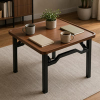 Mahjong Table Multi-Use Rectangular Game Table Rounded Corners Home Furniture
