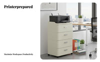 Rolling Storage Cabinet With Drawers Rolling document Cart Mobile Design