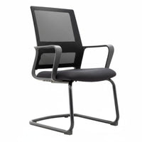Adjustable Height Mesh Back Swivel Chair Universal Wheels Computer Seat Effortless Rolling Casters Office Furniture Ergonomic Design for Telecommuting Workers, Students, Adults, Conference Room, Reception Area