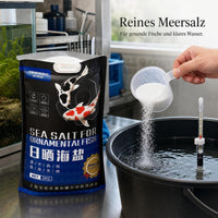 Oubaise Koi Pond and Aquarium Disinfectant Sea Salt for Ornamental Fish Water Purification and Balance