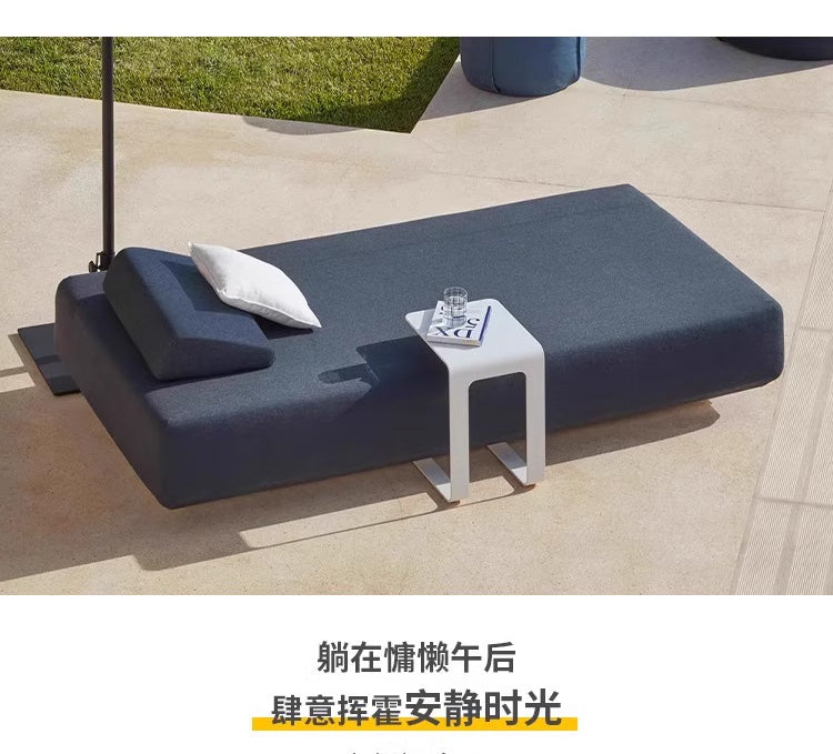 户外不锈钢沙发售楼部园林家具软装室外沙发防水架空层座椅设计师 边几 不锈钢