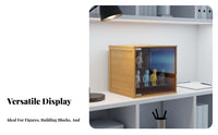 Figurine Display Case Particle-Resistant Proof Clear Acrylic Display Case Stackable Figure Showcase Flexible Combination