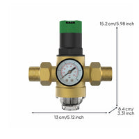 Double Union Pressure Reducing Water Control Device Stainless Steel Strainer Plumbing Hardware Environmentally Compliant