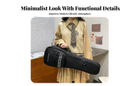 Waterproof 23/24 Inch Ukulele Carrying Bag Adjustable Straps Ukulele Backpack Case External Pocket for Musicians, Beginners, Travel, Outdoor