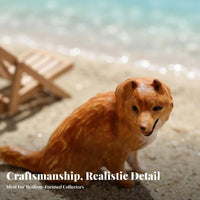 1:64 Scale Beach Figure Hand-Painted Beach Holiday Miniature Scene Model Miniature Figure on Lounge Chair High Intricacy