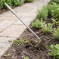 Weeding Rake Rust-Resistant Unwanted Plant Rake Unwanted Plant Pulling Tool Heavy-Duty Hand Weeder Portable for Gardeners
