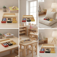 Addition Bead Chain Counting Set with Tray Making Ten Colorful Bead Chain Counting Set for Kindergarten