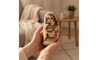 Nesting Doll with Hand-Painted Motif Decorative Matryoshka Doll Hollow for Collectors, Home Decor, Gift Box