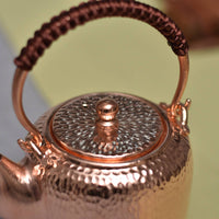 Copper Tea Kettle Heavy Gauge Copper Kettle Thick Stovetop Teapot for Tabletop