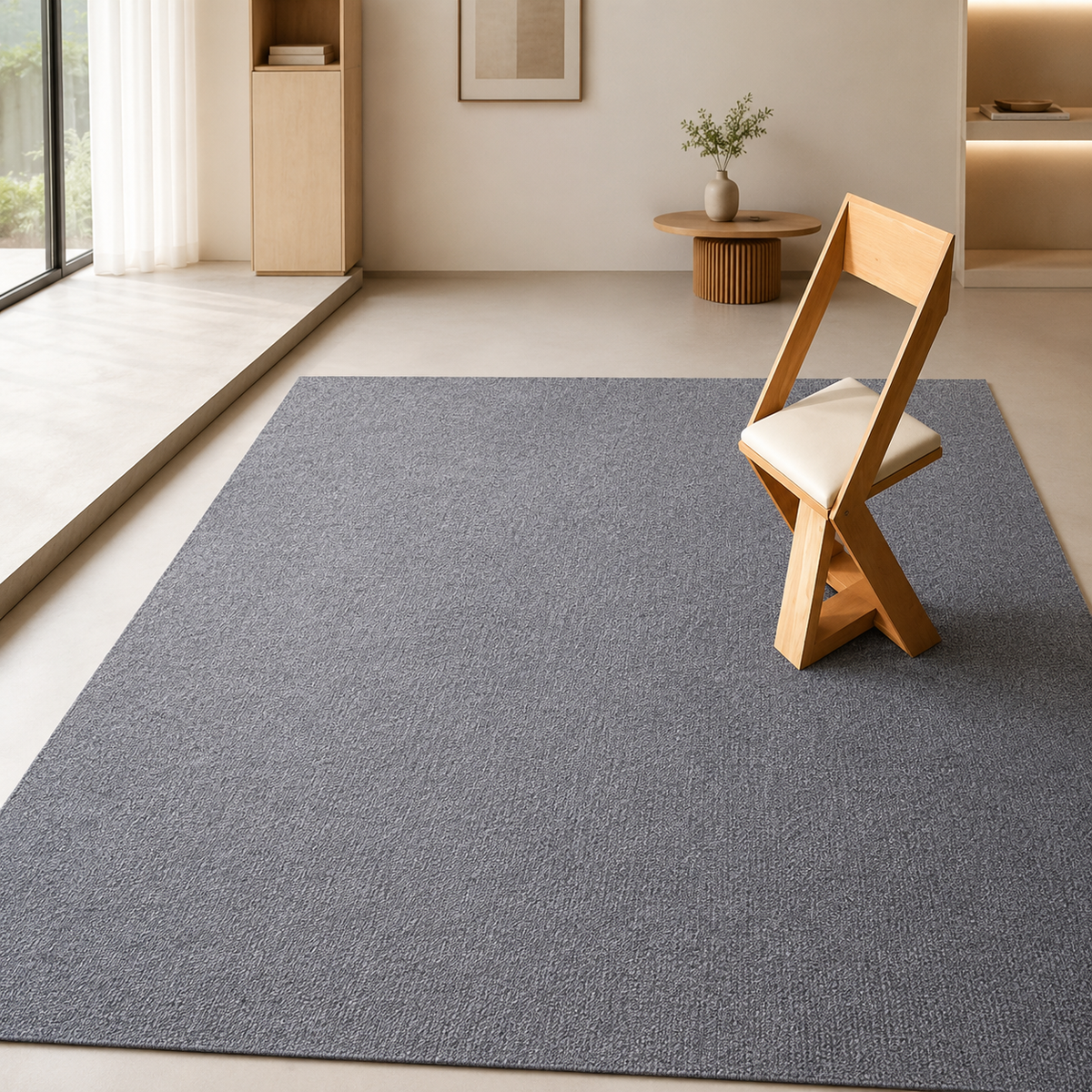 rolled carpet