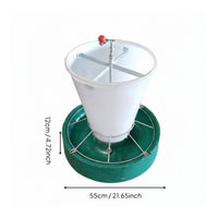 Easy to Clean Round Piglet Feeder Polished Surface Piglet Creep Feeder Chew Resistant Partitioned Pig Trough Long-Lasting for Piglets, Pigsty, Farrowing Crate, Farm