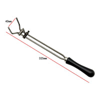 Adjustable Crucible Tongs Heat-Resistant Clamping Tool with Locking Screw Sturdy Crucible Holder Long-Reach for Metal Casting