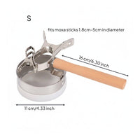 Handheld Moxa Clamp Heat-Resistant Moxibustion Bracket Stable Grip