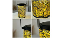 Solar Hanging Lantern Decorative Solar Lantern Lights Cylindrical for Patio