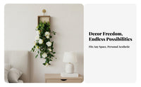 Nordic Design Wall Hanging Artificial Plant Low Maintenance Hanging Vine Wall Decor Realistic Look Elegant Design for Interior Decorators, Homeowners, Office Workers, Bedroom, Living Room, Hallway, Entryway