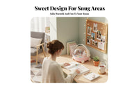 Portable with grip Miniature Cradle container Cute visually allureing Desk Organizer adaptable desktop Accessory adaptable for Doll Collectors, Students, Teenagers, Desktop, Dorm Room, Bedroom, Vanity Table