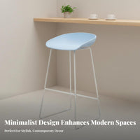 Nordic Design Saddle Seat Stool Minimalist Design Wireframe Saddle Stool Comfortable Seating Counters Tool Sturdy Frame for Cafe Owners, Homeowners, Interior Designers, Home Bar, Kitchen Island, Restaurant, Dining Room