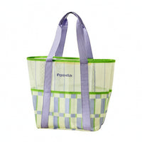 Mesh Beach Bag with Pockets Quick-Dry Mesh Tote Bag Breathable Portable for Swimmers, Gym, Travel
