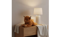 Cute Design Fuzzy Cow Stuffed Creature Soothing Highland Cow Stuffed Toy Birthday Gift for Children