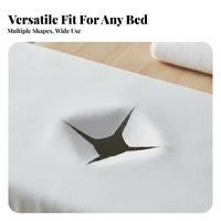 100 Pieces Massage Face Rest Cover Hygienic Face Rest Sheet Breathable Headrest Sheet for Clients, Spas, Wellness Center