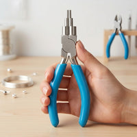 6-in-1 Bail Making Comfortable Wire Looping Tool with Mandrel Polished