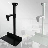 Adjustable Under Desk Computer Case Mount Space-Saving Under-Desk Central Processing Unit Mount Heavy-Duty Computer Case Hanger Solid Steel for Office Workers, Gamers