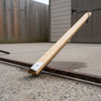 Bamboo Handle Steel Brush Copper Bristles Hand Tool for Metalworking