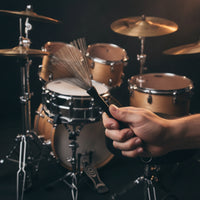 Wire Drum Brush Drum Brush with Metal Wire Flexible Percussion Brushes for Jazz Instrumentalists, Percussionists, Rehearsals