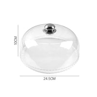 Clear Dome Food Cover with Knob Plastic Cake Dome Sturdy Display Cover Lightweight for Buffet
