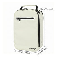 Golf Shoe Carrier Zippered PU  Shoe Carrier Zipper Closure Storage