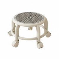 Caster Pulley Stool Anti-Slip Rolling Seat adaptable for Parents, Seniors