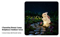 Energy Saving Solar Rabbit Light Weatherproof Bunny Garden Light Automatic On/deactivated for Null