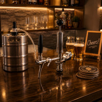 Rate-Control-Regulating Beer Dispenser with Pump Chrome-Plated Keg Tap with Faucet Heavy-Duty Hardware for Homebrewers