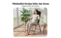 Foldable Design weightless position Chair Adjustable Recline Folding Lounger Lightweight Outdoor Furniture sturdy Duty Frame for Office Workers, Homeowners, Balcony, Backyard, waterside, Camping