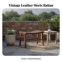 Wabi-Sabi Aesthetic Foldable Woven strap Chair Retro look Adjustable Wood Recliner Portable Patio Seating Easy to Crecline for Design aficionados, Homeowners, Balcony, Living Room, Bedroom, waterside