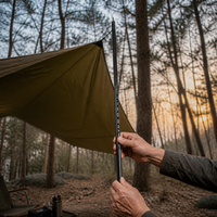 Heavy-Duty 37mm Telescopic Tent Poles for Outdoor Camping Canopy & Awning Support, 2.8M
