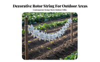 10 Pieces Reflective Avian Discourager String Humane Pinwheel Banner Avian Discourager Pinwheel Easy Installation for Gardeners