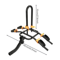 Two-Bike Rack with Wheel Trays Foldable Hitch-Mounted Cycle Rack Heavy-Duty Hitch-Mounted Bike Carrier for Journeyers